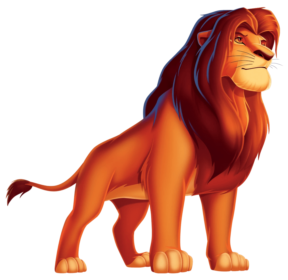 Simba (The Lion King 1994, The Lion King 1 1/2, Kingdom Hearts, The Lion Guard, and The Lion