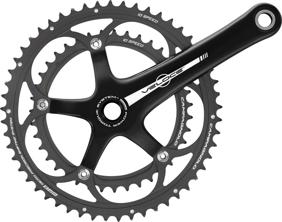 Campagnolo Veloce Crankset 175 5034 Black PowerTorque 10 Speed