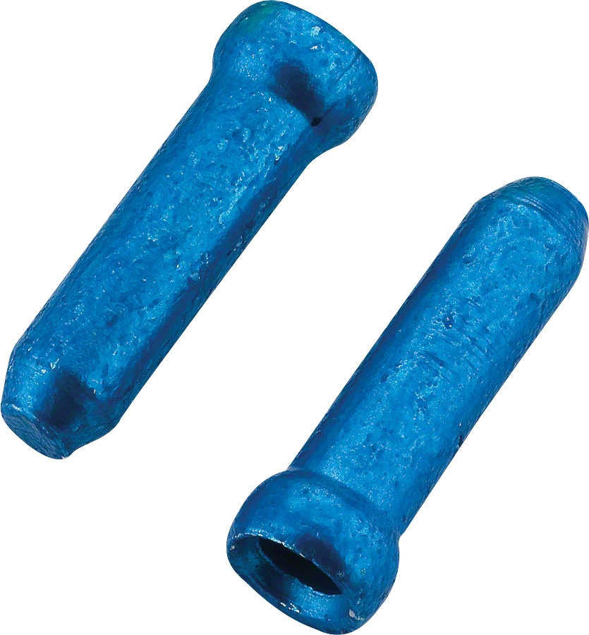 Jagwire Cable End Crimps, Blue Modern Bike