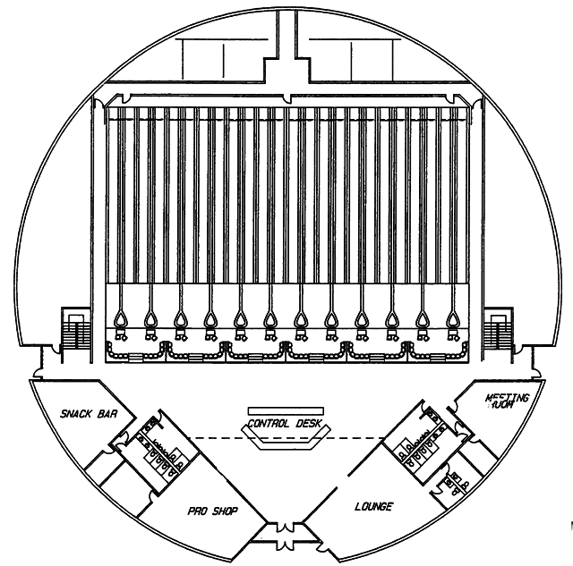Image Monolithic Dome Bowling Alley A Facility With Benefits to Spare