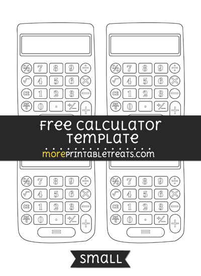 Calculator Template – Small