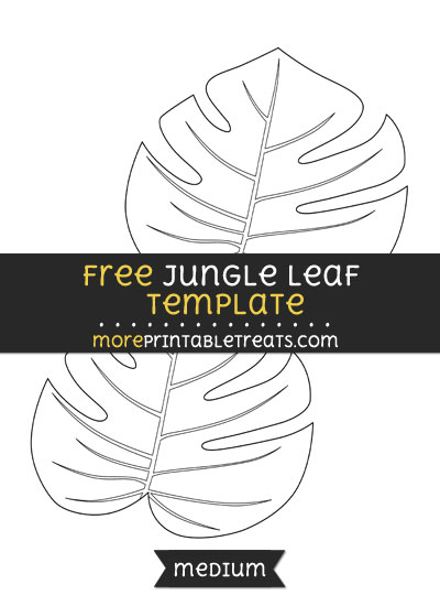 Jungle Leaf Template – Medium