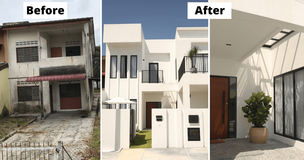 Dilapidated 30yearold terrace house in M'sia transformed into modern
