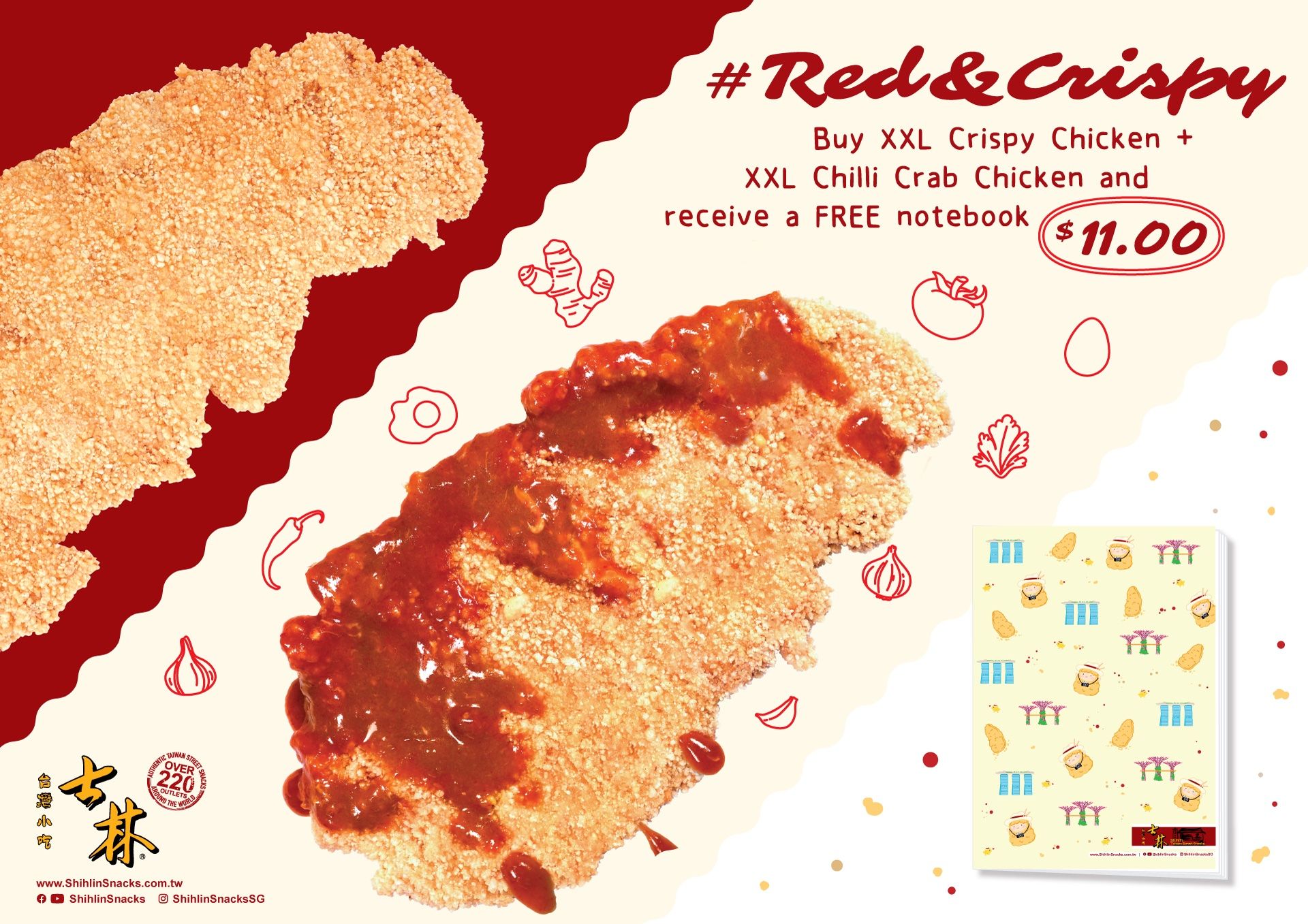 Shihlin S'pore to launch XXL Chilli Crab Chicken for S5.80 on July 15