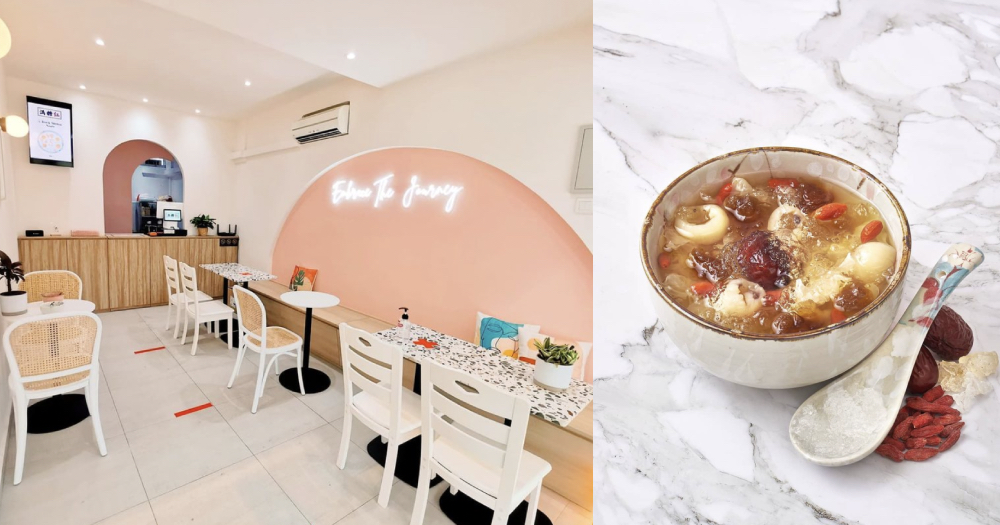 Bedok traditional Chinese dessert cafe does Instagrammable peachy walls