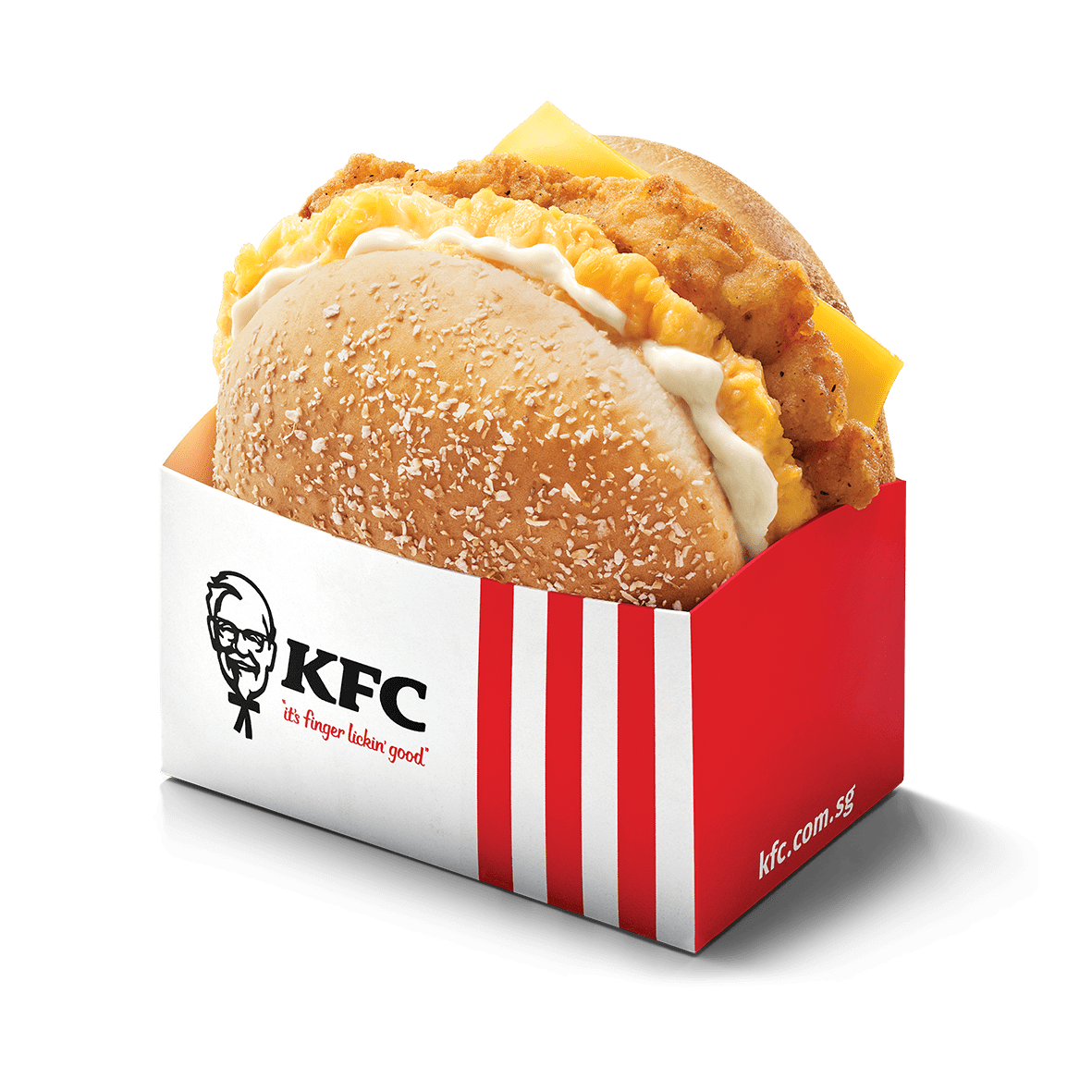 KFC S'pore stuffing scrambled eggs into burger for breakfast