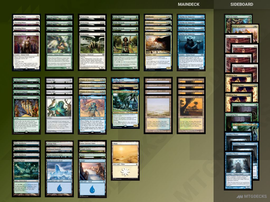 Modern Bant Flicker Company deck by cftsoc3 • MTG DECKS