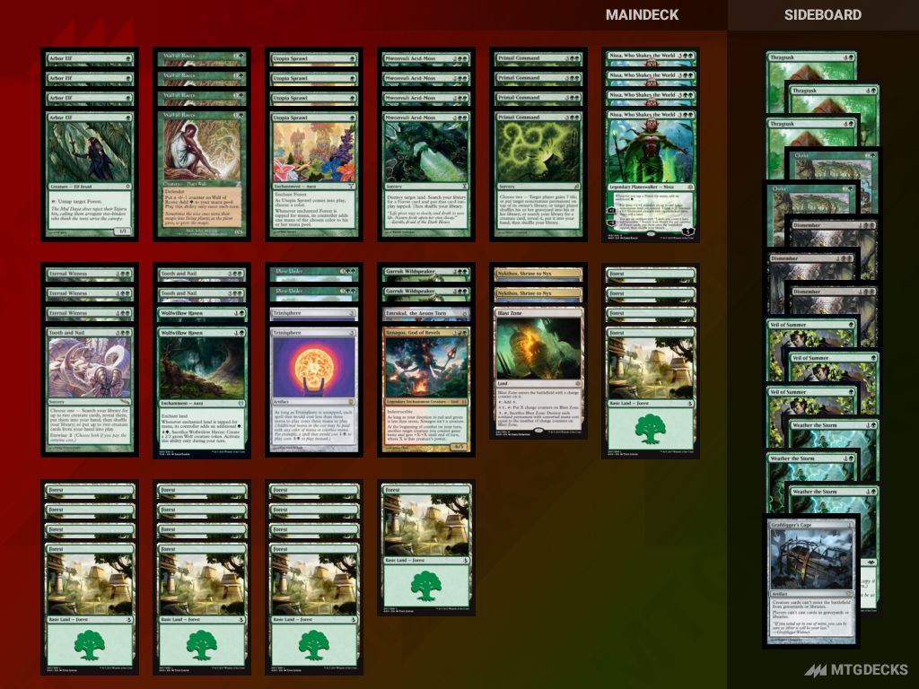 Modern Mono Green Land Destruction deck by TuggaNaxos • MTG DECKS