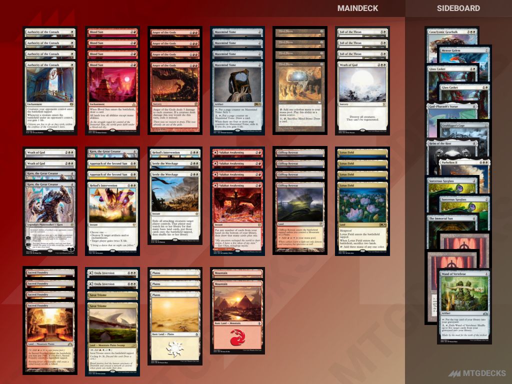 Historic Fall of the 2nd Sun (Land Destruction) deck by Lord_Priapus