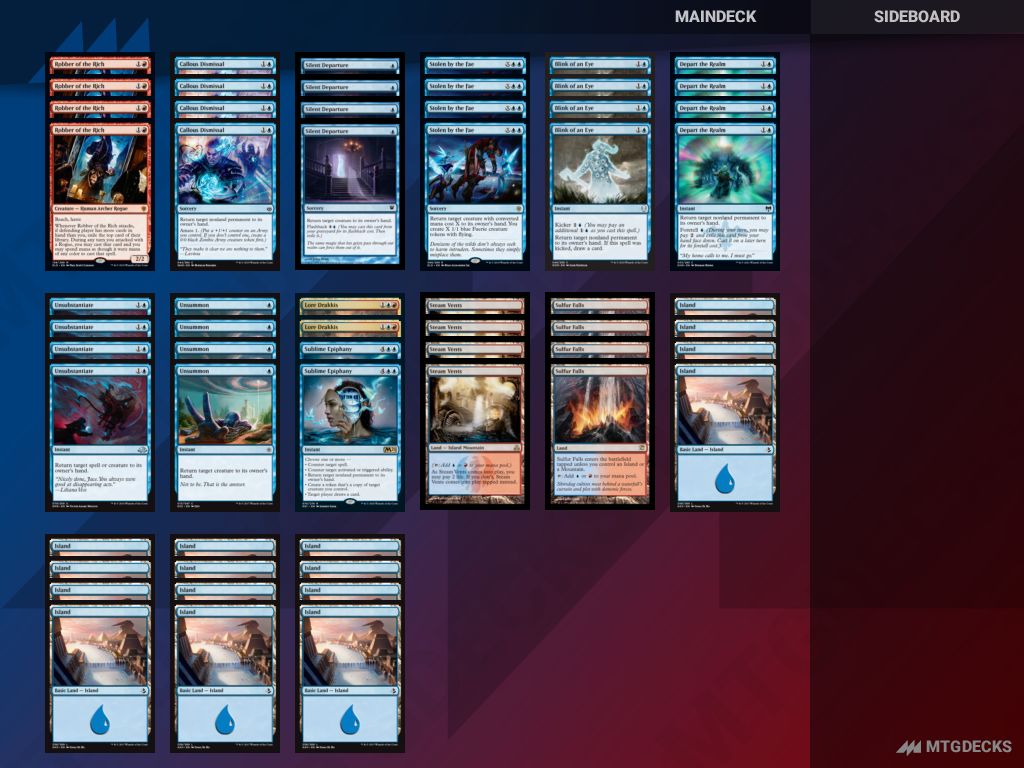 Historic All we do is bounce deck by • MTG DECKS