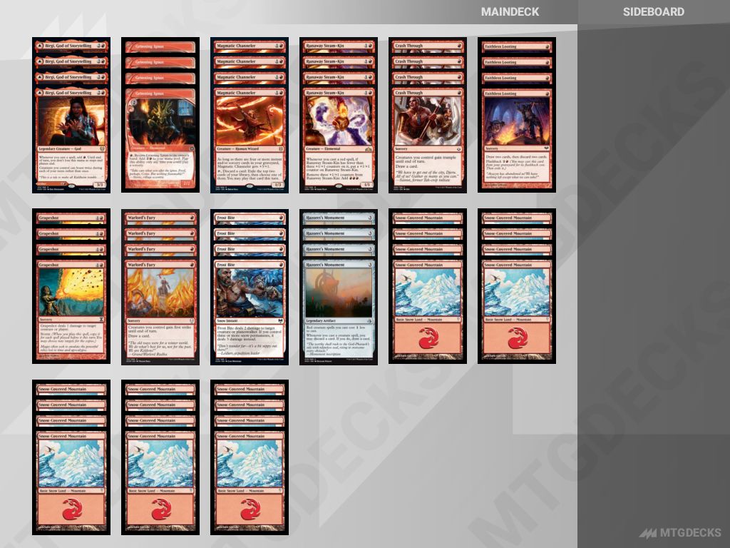 Historic Mono Red Grapeshot Storm deck by MTG_Joe • MTG DECKS