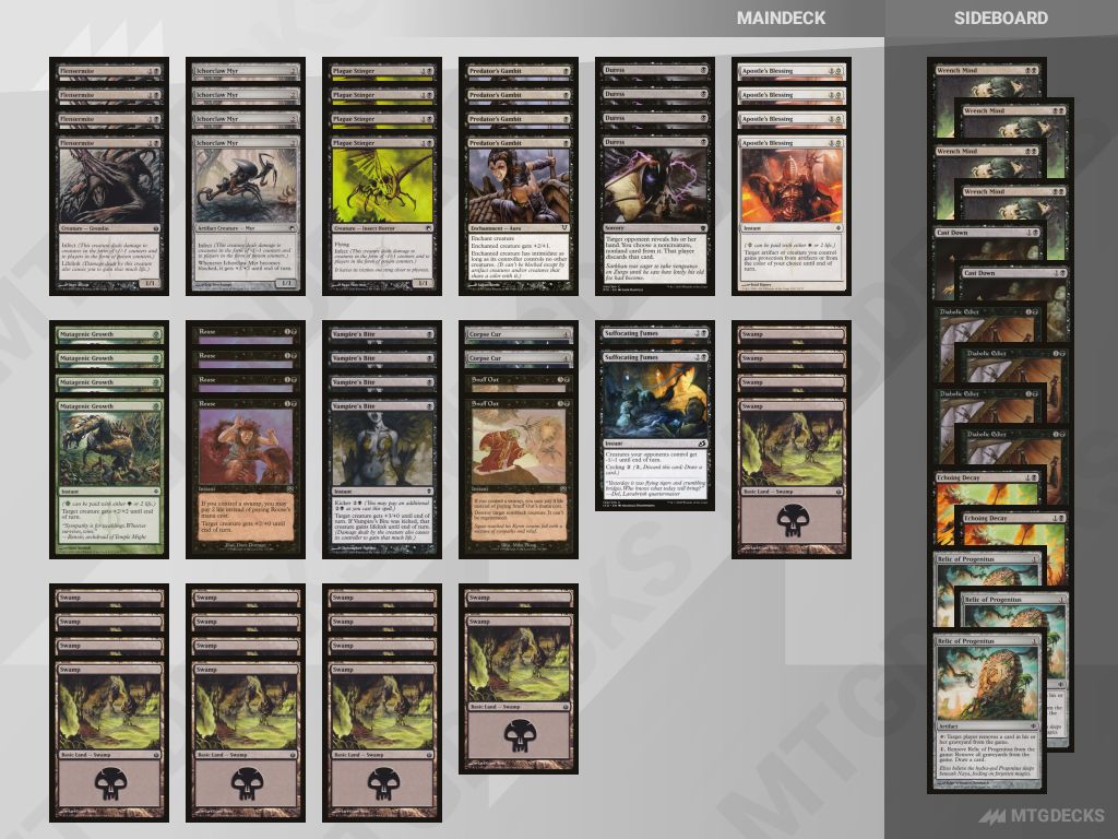 Pauper Black Infect deck by arcoverde • MTG DECKS