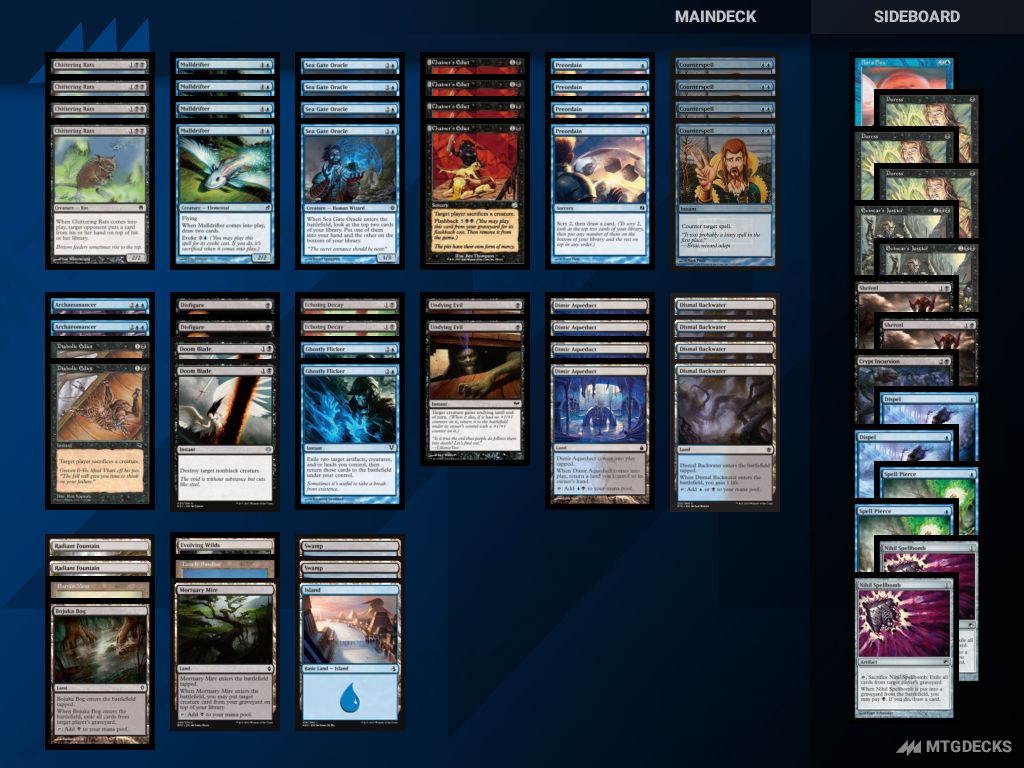 Pauper UB FLICKER deck by m12_marcelo • MTG DECKS