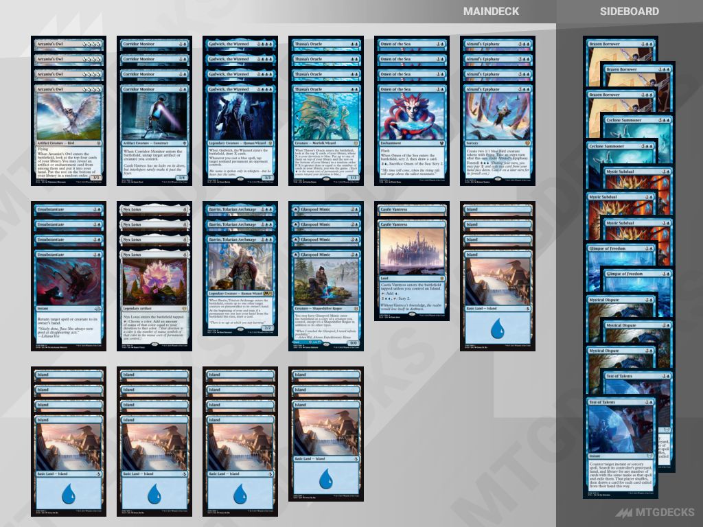 MTG Standard Mono Blue Devotion top decks • MTG DECKS