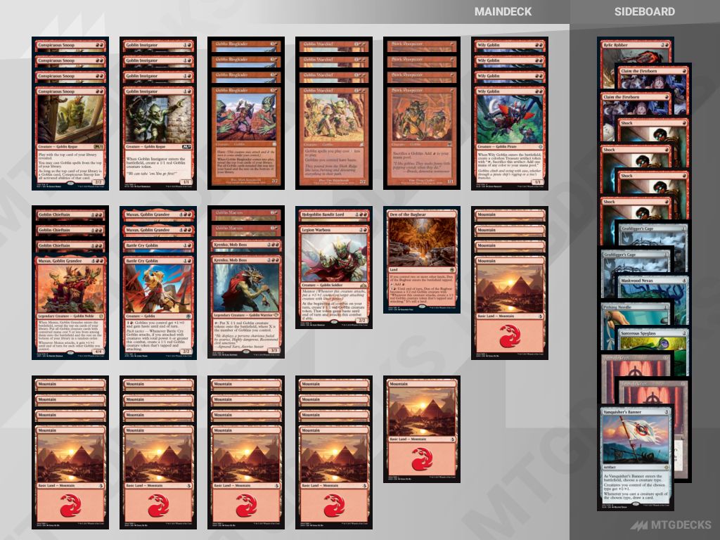 Arena Historic Goblins deck by PlatinumMythic Rank Player • MTG DECKS