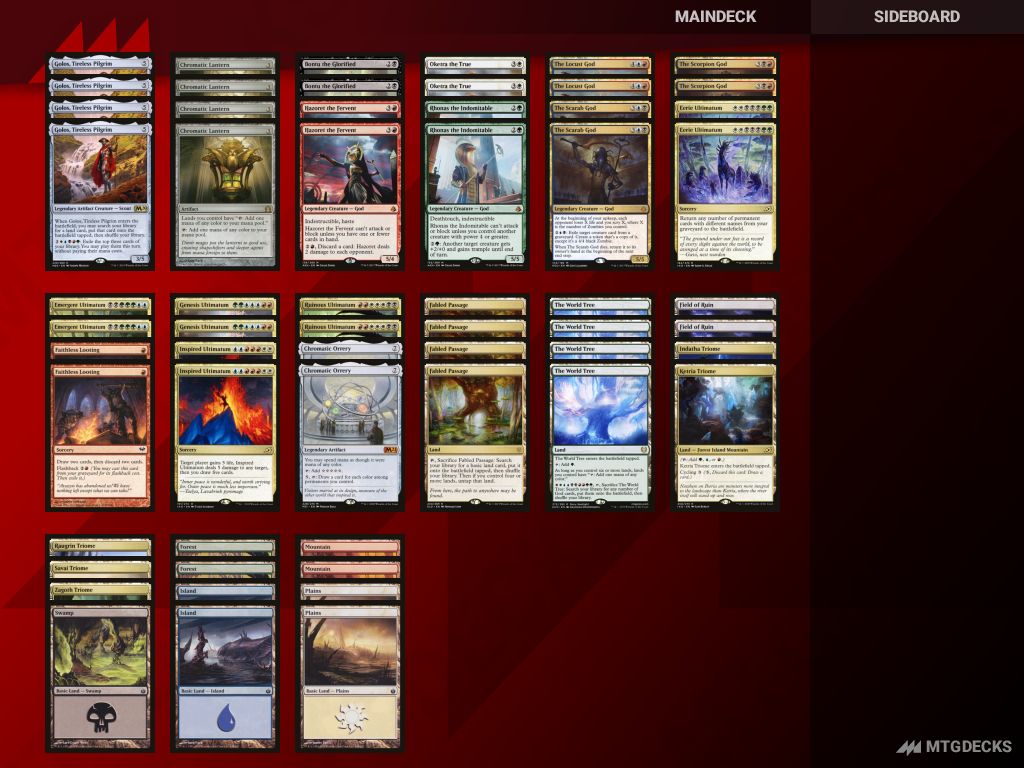 MTG Historic Gods top decks • MTG DECKS