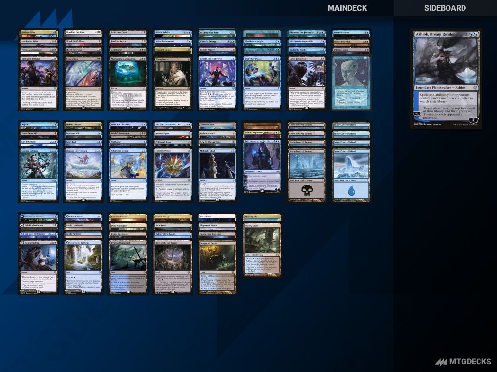 HistoricBrawl Ashiok Dream Render deck by bee_zlee • MTG DECKS