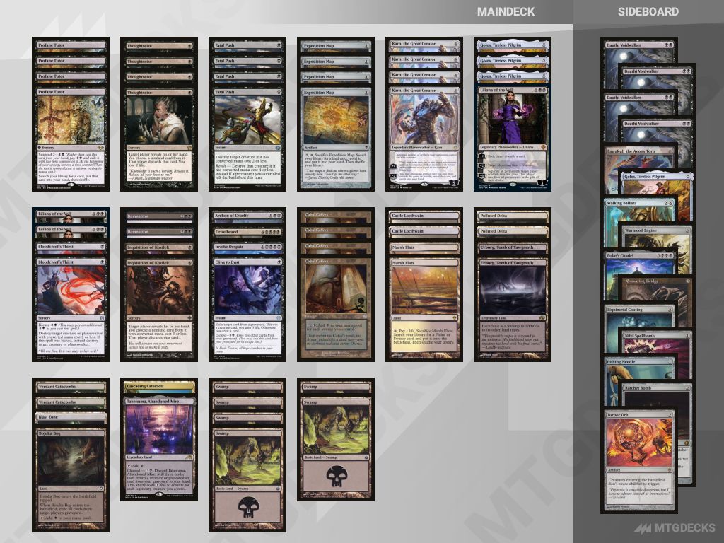 Modern Mono Black 1.1 deck by aspiringspike • MTG DECKS