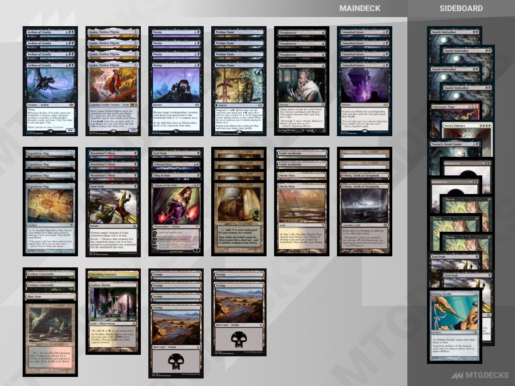 Modern Mono Black reanimator deck by aspiringspike • MTG DECKS