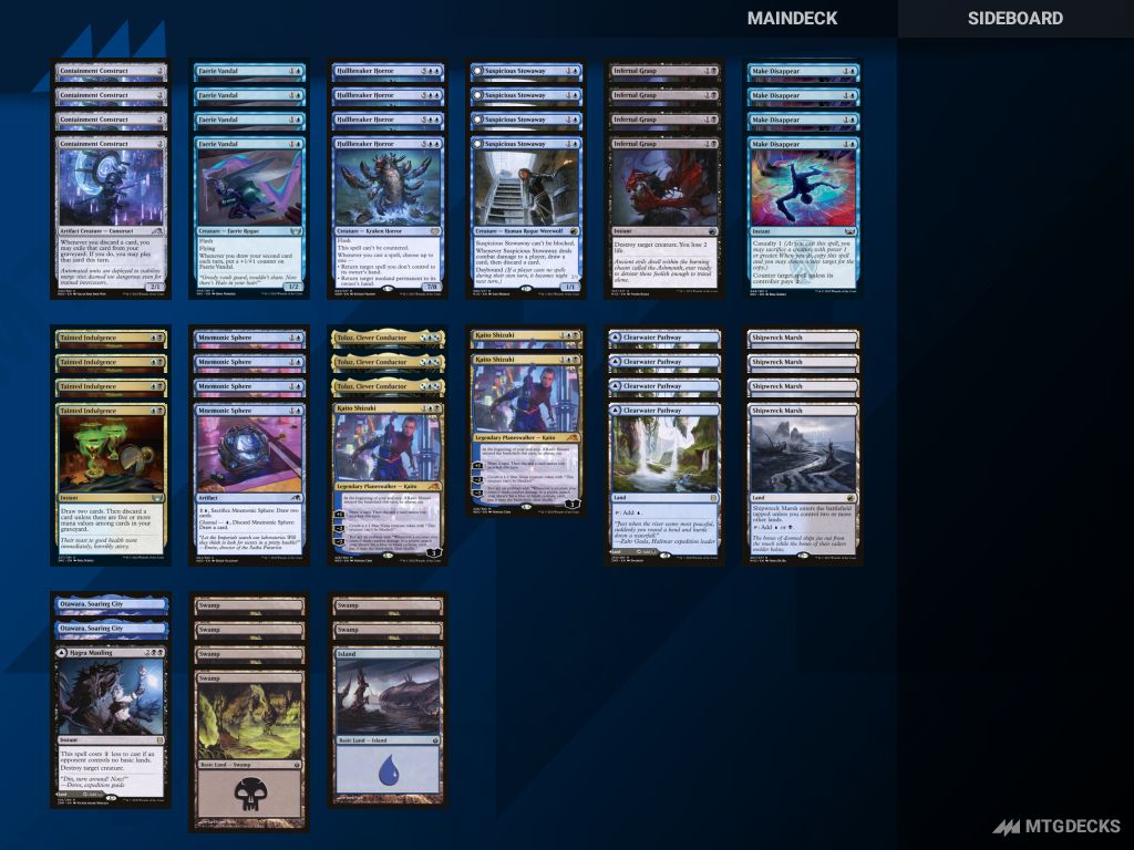 MTG Standard New Capenna Dimir SelfDiscard top decks • MTG DECKS