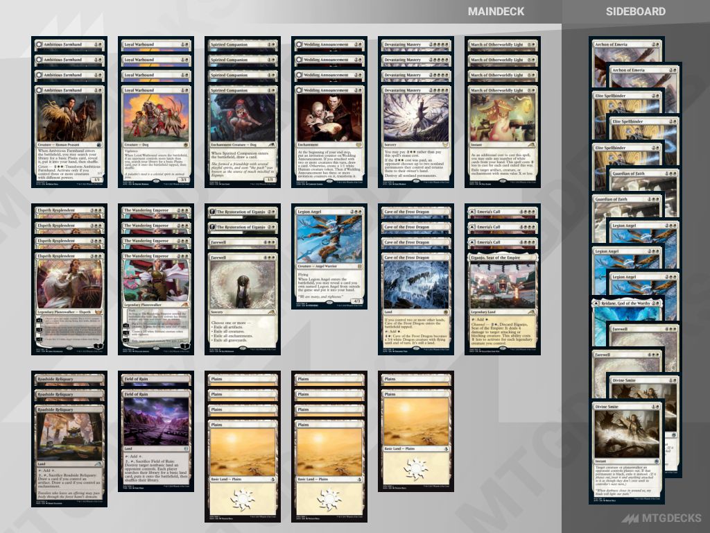 Arena Standard ELSPETH CONTROL deck by Zan Syed • MTG DECKS