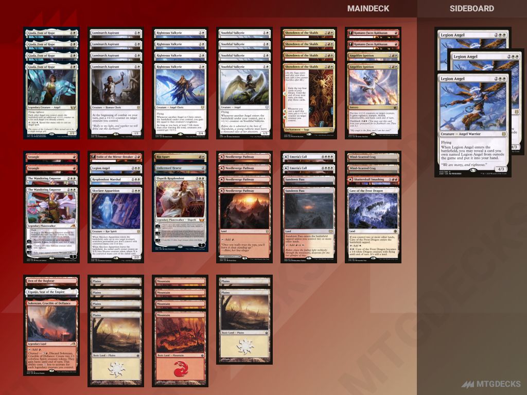 Arena Standard Boros Angels deck by Ryudoz • MTG DECKS