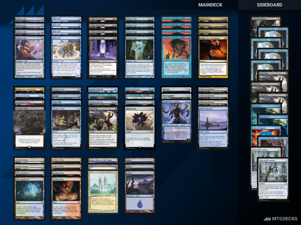 MTG Vintage UB Mill top decks • MTG DECKS