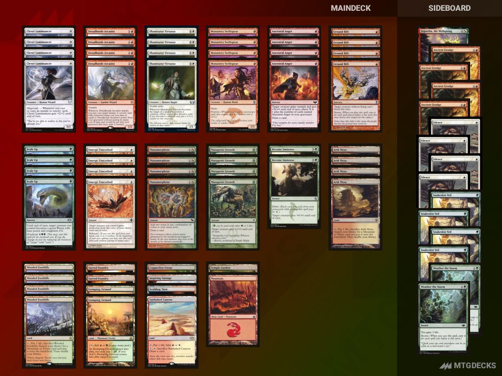 Modern naya arcanist deck by aspiringspike • MTG DECKS