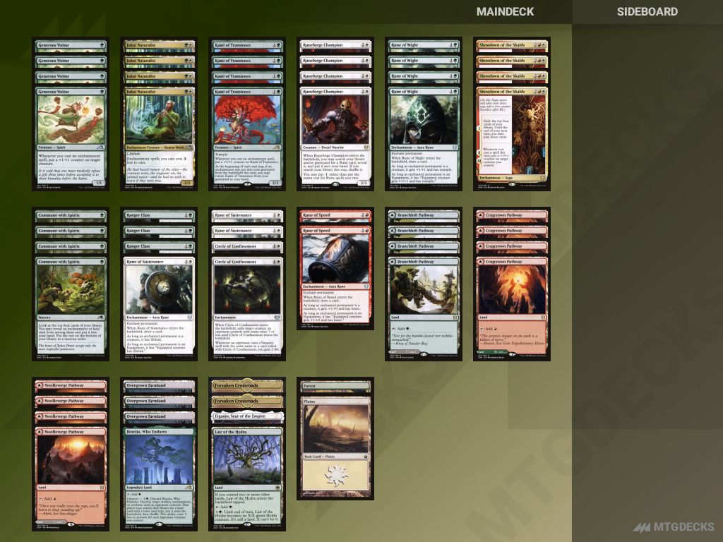 Arena Alchemy Bo1 Naya Runes deck by DoggertQBones • MTG DECKS