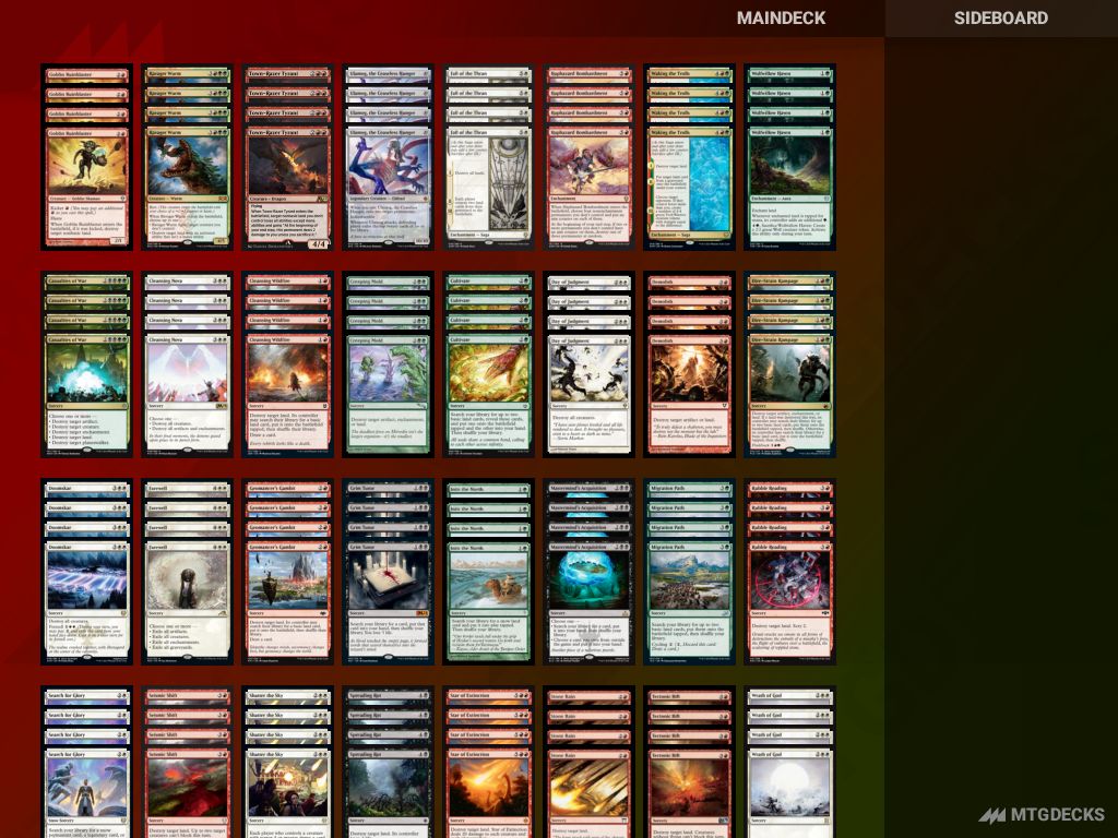 Historic Pile of Doom (250 card Land Destruction) deck by striderstone