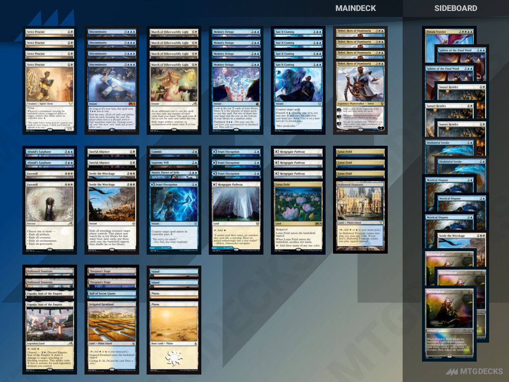 Pioneer Azorius Control deck by holica • MTG DECKS