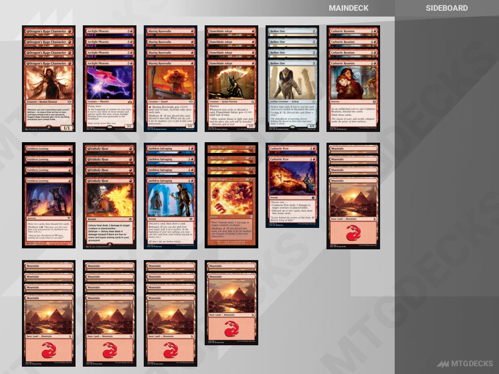 MTG Explorer Phoenix Red top decks • MTG DECKS