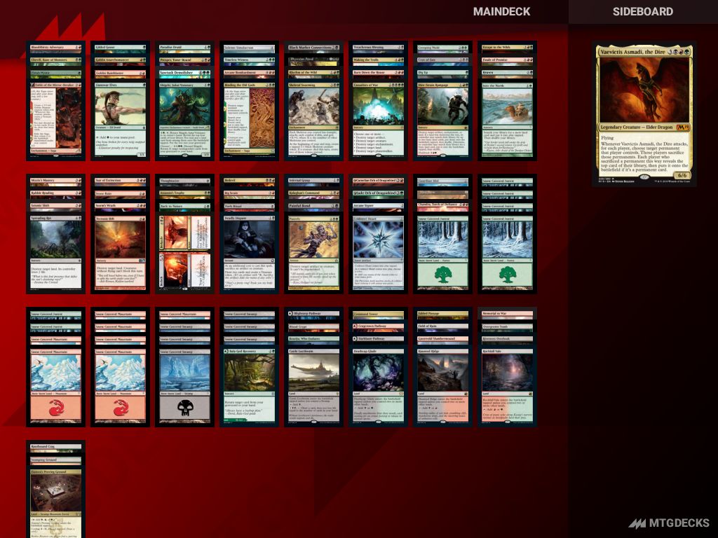 HistoricBrawl Vaevictis Asmadi Land Destruction deck by MTGGnome • MTG