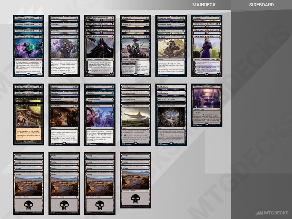 Historic Mono Black deck by MTGAAssistantMeta • MTG DECKS