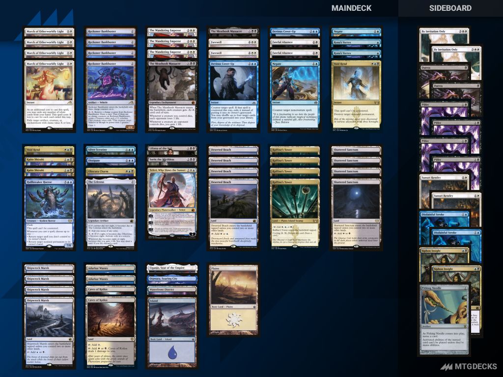 Arena Standard Esper Control deck by Yukimasa Kaihara • MTG DECKS