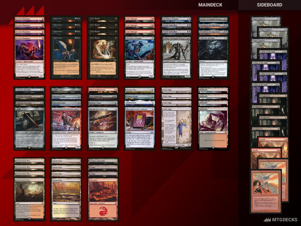 MTG Legacy Rakdos Saga top decks • MTG DECKS