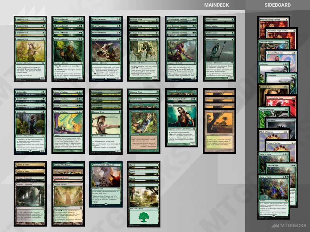 Modern dmu elves deck by aspiringspike • MTG DECKS