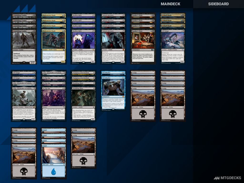 MTG Alchemy Dimir Zombies top decks • MTG DECKS