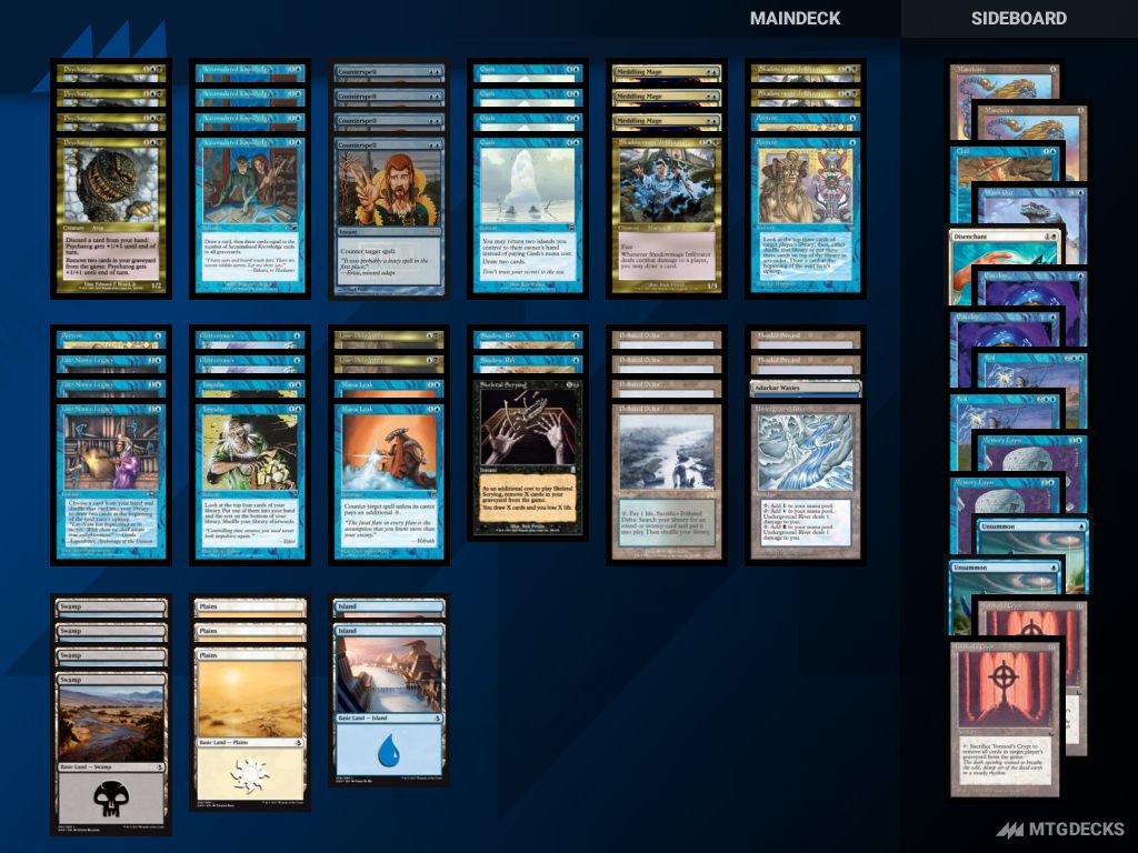 MTG Premodern UB Tempo top decks • MTG DECKS