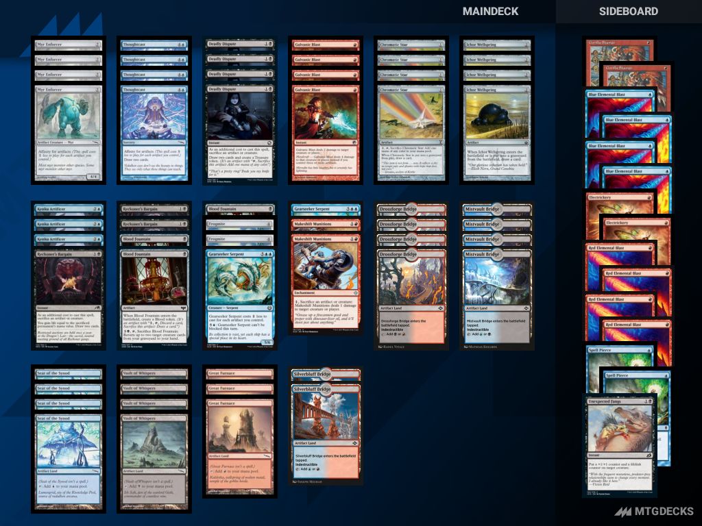 Pauper Affinity deck by DarkPantsu • MTG DECKS