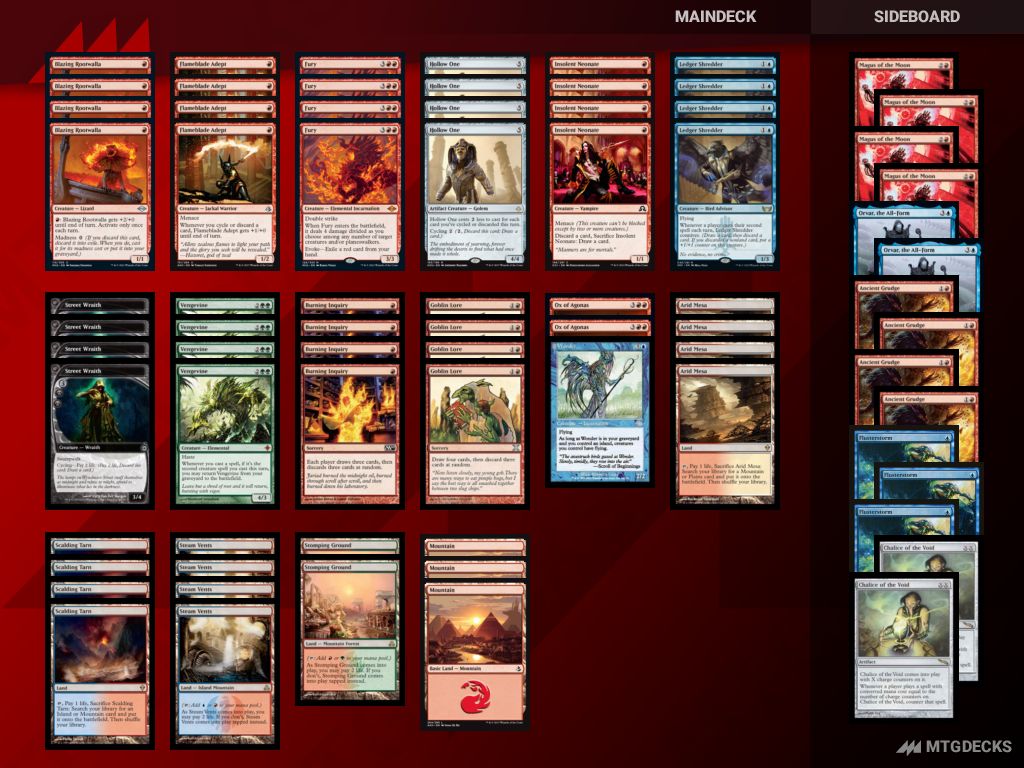 Modern hollow shredder deck by aspiringspike • MTG DECKS