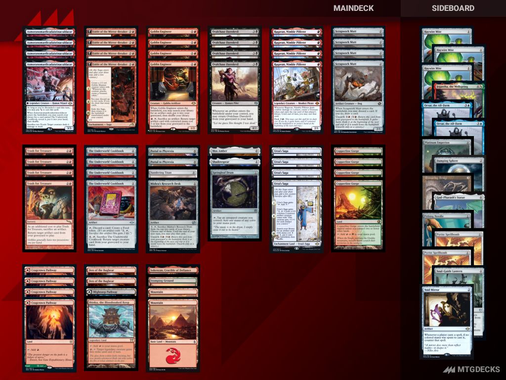 Modern BRO mono red trash (2)2 deck by aspiringspike • MTG DECKS