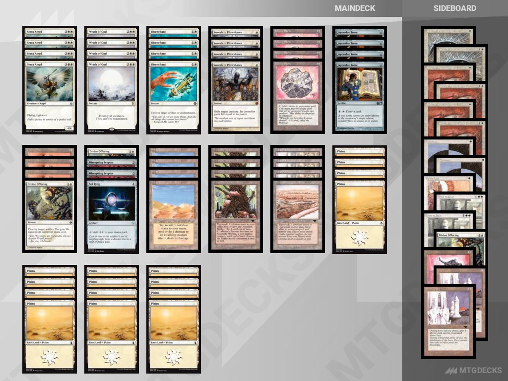 MTG Oldschool Mono White Control top decks • MTG DECKS