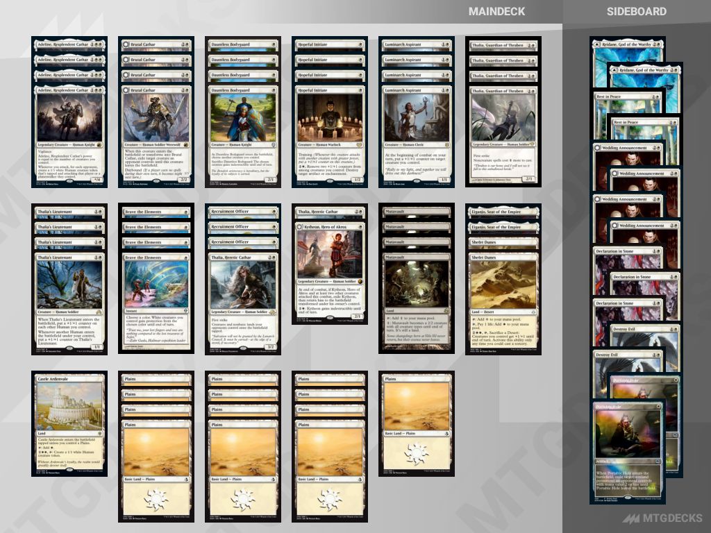 Pioneer Human deck by Nomura Tsuyoshi • MTG DECKS