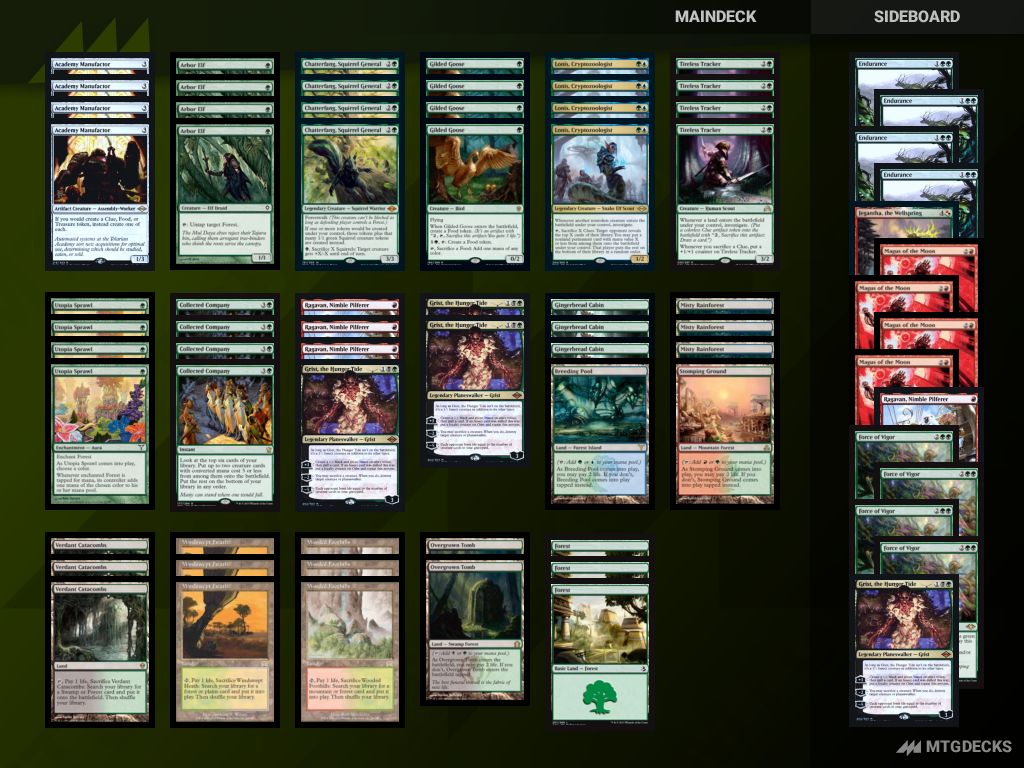 MTG Modern 4 Color Tokens top decks • MTG DECKS