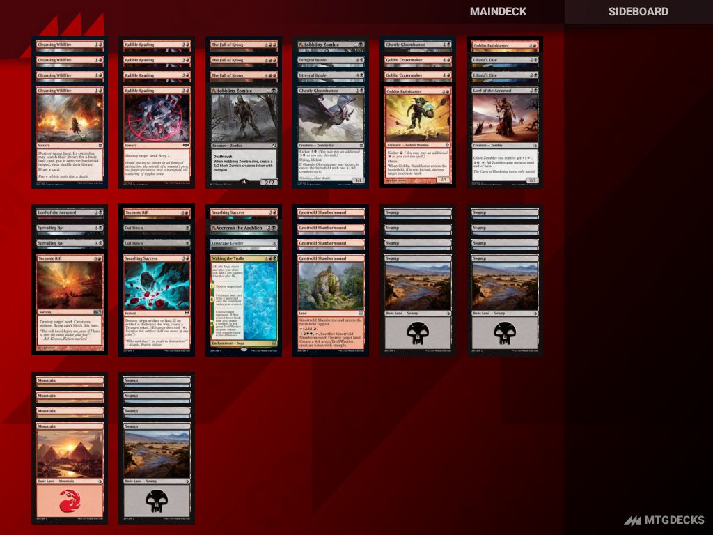 MTG Historic Rakdos Land Destruction top decks • MTG DECKS