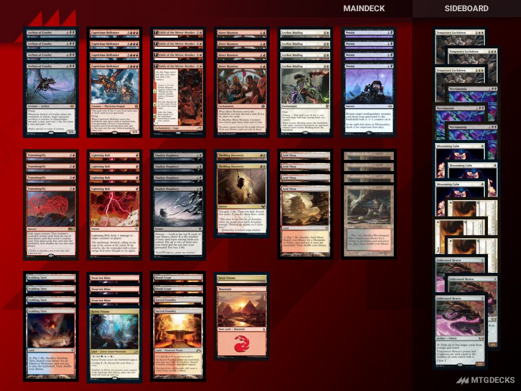 Modern hellraiser mogify deck by aspiringspike • MTG DECKS