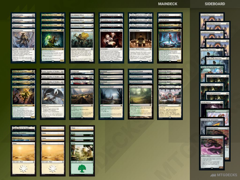 Arena Standard GW Humans deck by Gainsay • MTG DECKS