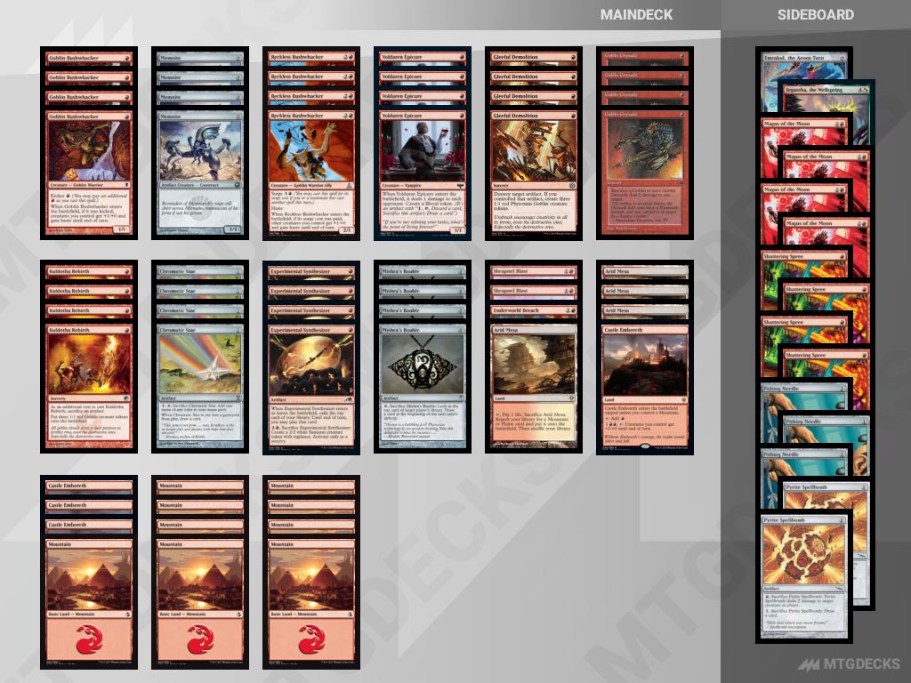 Modern koldotha reb deck by aspiringspike • MTG DECKS