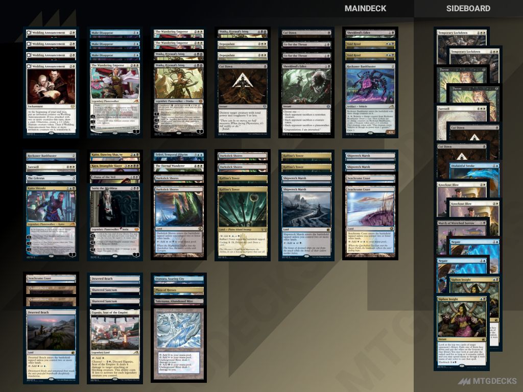 Arena Standard Esper Superfriends deck by PlatinumMythic Rank Player